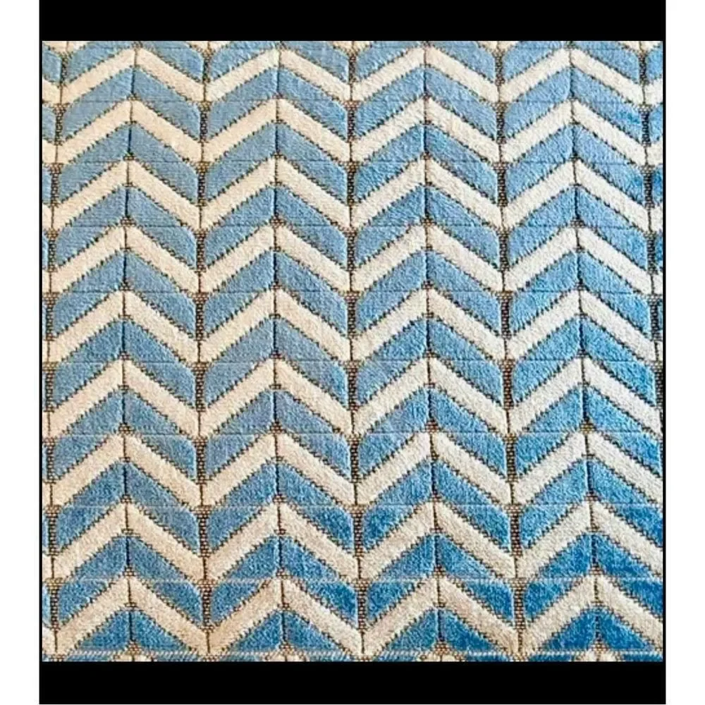 Rodeo Home Chevron Rectangular Pillow with feather insert.